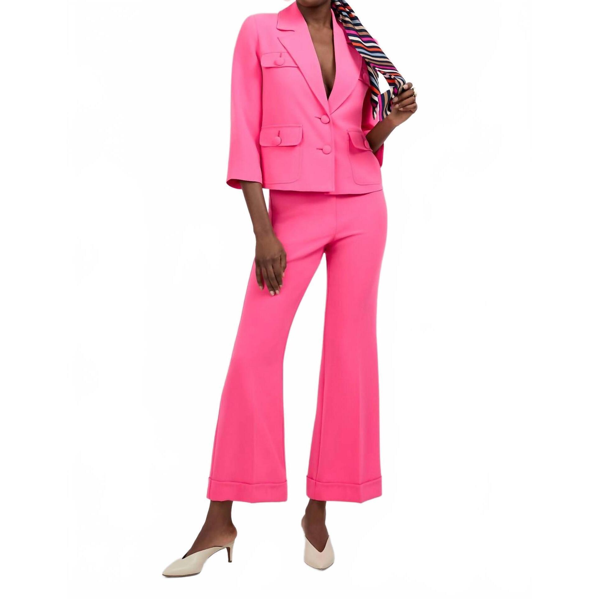New Trina Turk Bicocca Jacket In Magenta Milano